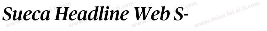Sueca Headline Web S字体转换